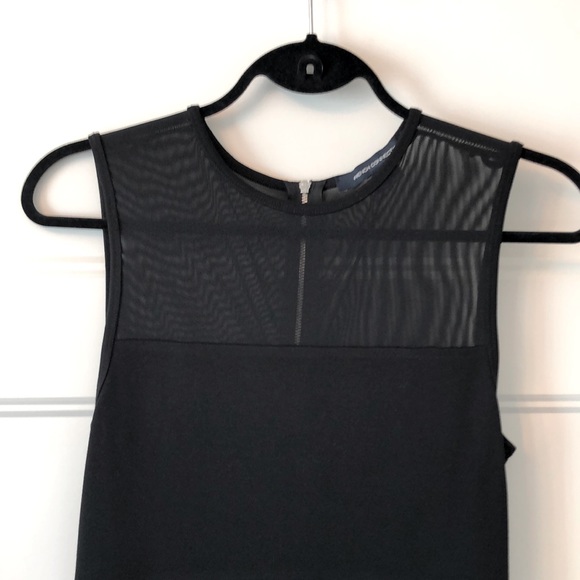 NWOT French Connection Mesh-Inset Sleeveless Bodycon Dress - 6 - Picture 5 of 12